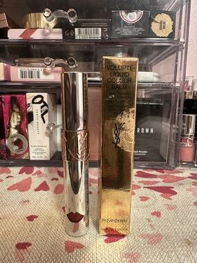 Yves Saint Laurent Volupte liquid colour balm - shade 10 devour me plum